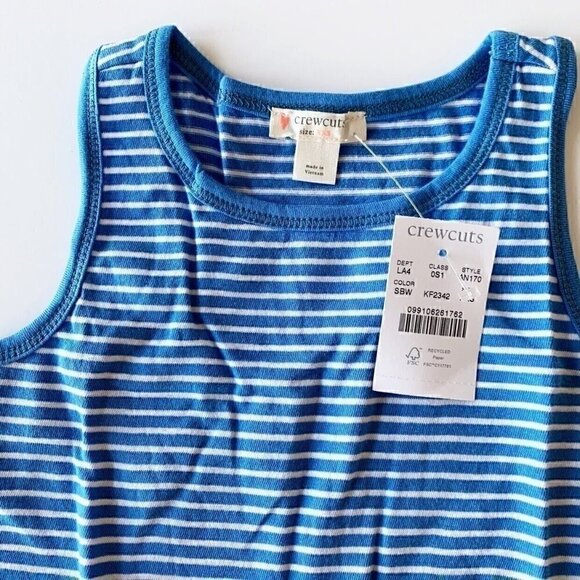 NWT Crewcuts Girl Striped Maxi Tank Dress XXS 2T 3T - Picture 2 of 7